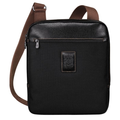 Men's Longchamp Boxford L Crossbody Bags Black | 51SZJMQET