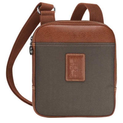 Men's Longchamp Boxford S Crossbody Bags Brown | 51UCMGTZE