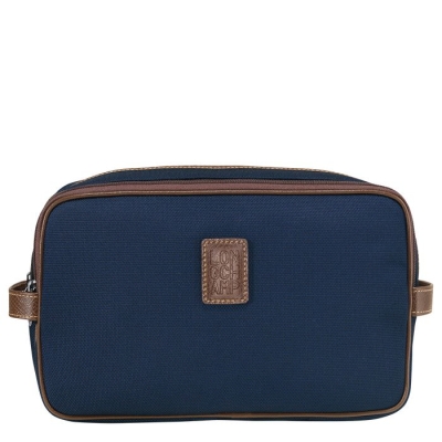 Men's Longchamp Boxford Toiletry Bags Navy | 31WKLMXGU