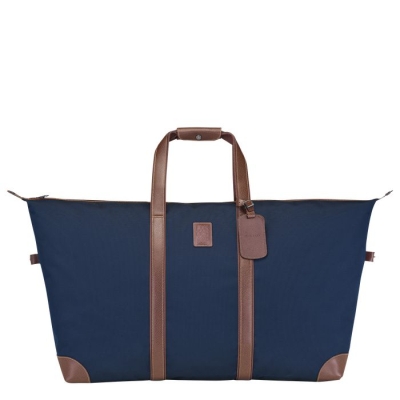 Men's Longchamp Boxford Travel Bags Navy | 16GHLAWSI