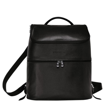 Men's Longchamp Le Foulonné Backpacks Black | 31JQUPASC