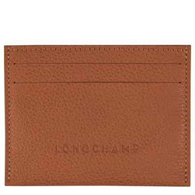 Men's Longchamp Le Foulonné Cardholders & Coin Purses Brown | 91REWSPQB