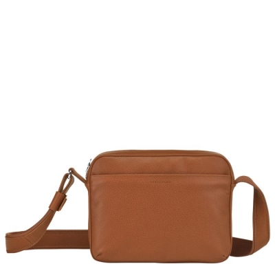 Men's Longchamp Le Foulonné Crossbody Bags Brown | 75UEYCWRV