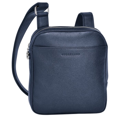 Men's Longchamp Le Foulonné S Crossbody Bags Navy | 05IYBUGWF