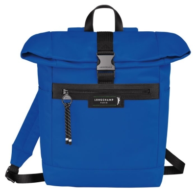 Men's Longchamp Le Pliage Energy Backpacks Blue | 39JNHIRCA