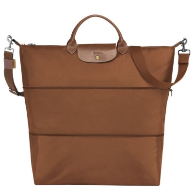 Men's Longchamp Le Pliage Travel Bags Brown | 70OUBYWLS