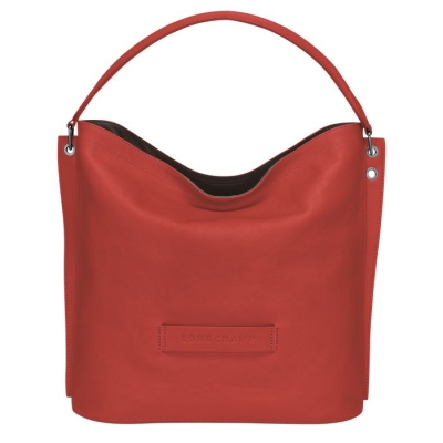 Women's Longchamp 3D Shoulder Bags Red | 06ULOJTGP