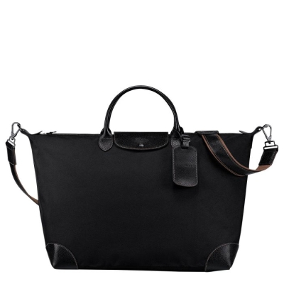 Women's Longchamp Boxford L Travel Bags Black | 10YKNRECT