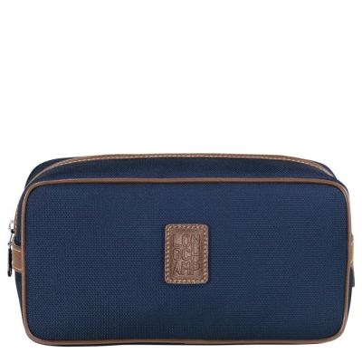 Women's Longchamp Boxford Toiletry Bags Navy | 36MBDQXOW