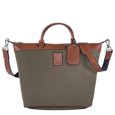 Women's Longchamp Boxford Travel Bags Brown | 41GQDMAYU