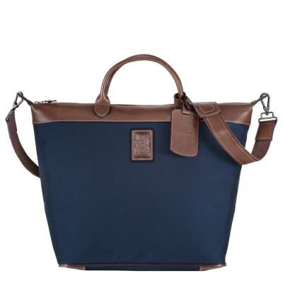 Women's Longchamp Boxford Travel Bags Navy | 49INQELZB