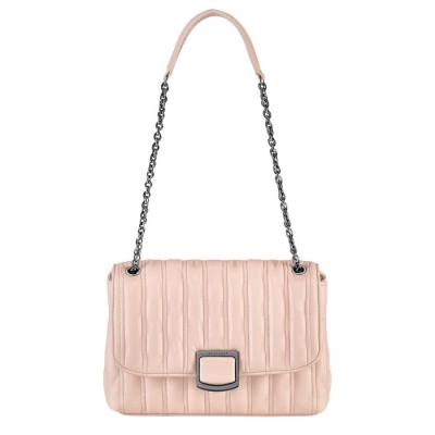 Women's Longchamp Brioche M Crossbody Bags Light Pink | 41KCJRSLI