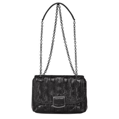 Women's Longchamp Brioche S Crossbody Bags Black | 71SUQOLMJ