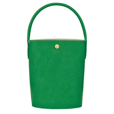 Women's Longchamp Cuir De Russie Top-handle Bags Green | 32BIHTGRP