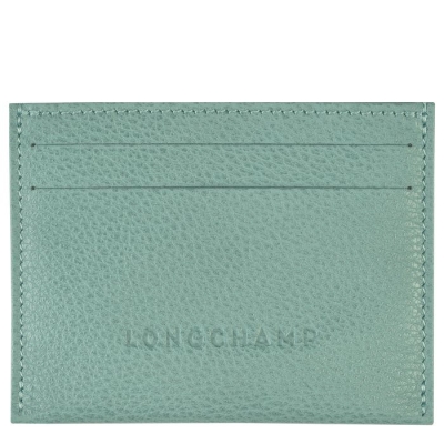 Women's Longchamp Le Foulonné Cardholders & Coin Purses Blue | 40CILJBUN