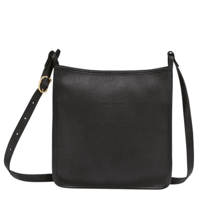 Women's Longchamp Le Foulonné L Crossbody Bags Black | 30YRANSFK