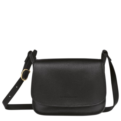 Women's Longchamp Le Foulonné M Crossbody Bags Black | 43FYXUQLN