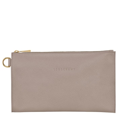 Women's Longchamp Le Foulonné Pouches & Cases Grey | 26LXGDBSC