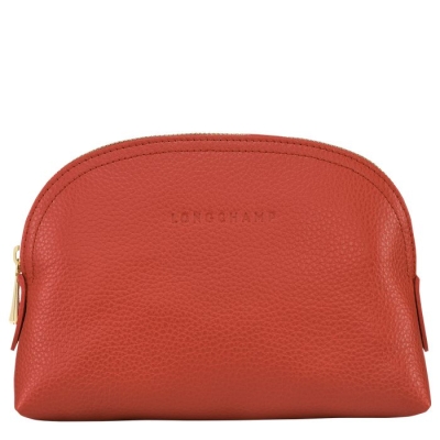 Women's Longchamp Le Foulonné Pouches & Cases Pink | 82ZOEHRCN