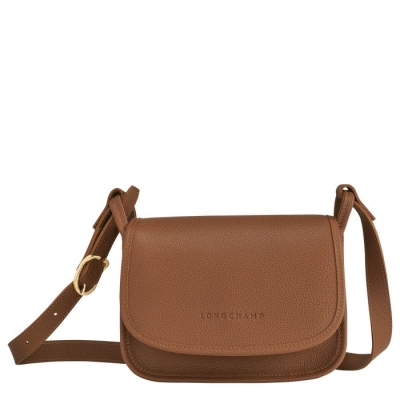 Women's Longchamp Le Foulonné S Crossbody Bags Brown | 27LOXFWYQ