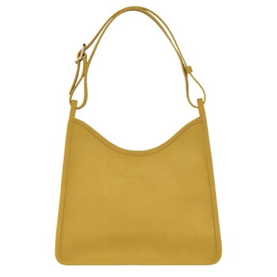 Women's Longchamp Le Foulonné Shoulder Bags Yellow | 20CFYOXNP