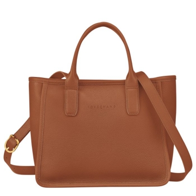 Women's Longchamp Le Foulonné Top-handle Bags Brown | 63NMHYFEO