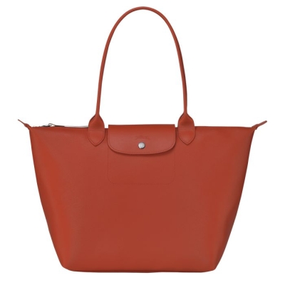 Women's Longchamp Le Pliage City L Shoulder Bags Red | 18WRFUCDK