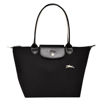 Women's Longchamp Le Pliage Club S Shoulder Bags Black | 57MXEIOLV