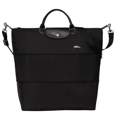 Women's Longchamp Le Pliage Club Travel Bags Black | 63MWONGIA