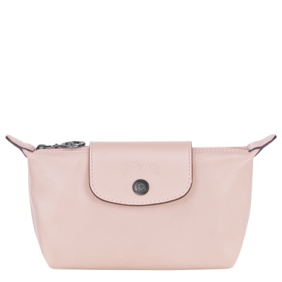 Women's Longchamp Le Pliage Cuir Pouches & Cases Pink | 30HDVOJLU