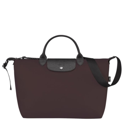 Women's Longchamp Le Pliage Energy L Top-handle Bags Burgundy | 16ACOUKEX