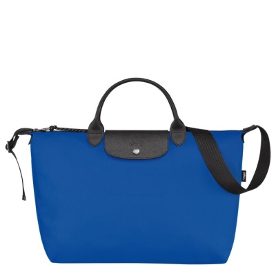 Women's Longchamp Le Pliage Energy L Top-handle Bags Blue | 64OTSMNVY