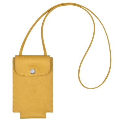 Women's Longchamp Le Pliage Green Phone Cases Yellow | 75XDGYAPO