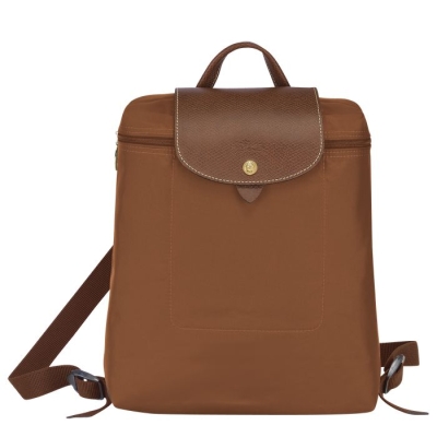 Women's Longchamp Le Pliage Original Backpacks Brown | 46TBFUJVR