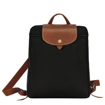 Women's Longchamp Le Pliage Original Backpacks Black | 79NFPDJSM