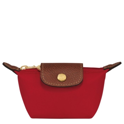 Women's Longchamp Le Pliage Original Cardholders & Coin Purses Red | 94WCIKLAN