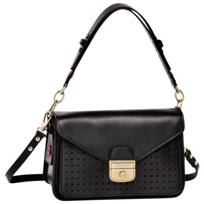 Women's Longchamp Mademoiselle S Crossbody Bags Black | 69PGCEUDT