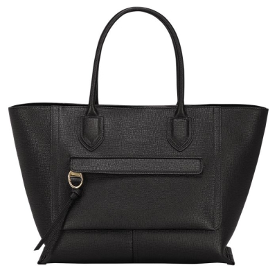 Women's Longchamp Mailbox L Top-handle Bags Black | 10JGAIOBZ