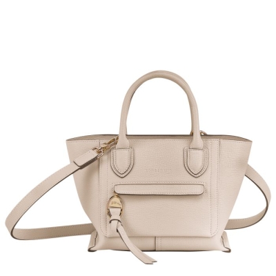 Women's Longchamp Mailbox S Top-handle Bags Beige | 14OVZYHCU