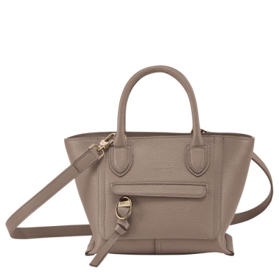 Women's Longchamp Mailbox S Top-handle Bags Brown | 30NUQIBLY