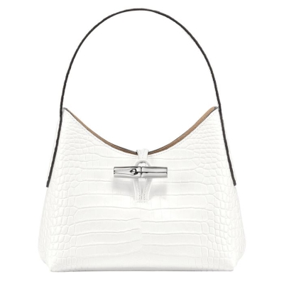 Women's Longchamp Roseau XS Shoulder Bags White | 63LJDZBGO