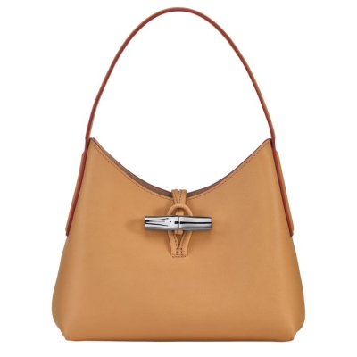 Women's Longchamp Roseau XS Shoulder Bags Brown | 98TPBSLFR